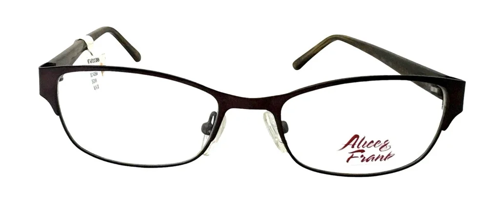 ALICE AND FRANK WT-AF313 BROWN AUTHENTIC EYEGLASSES FRAMES 49-16-135